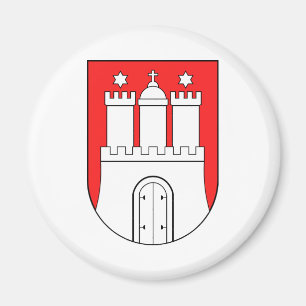 Imã Símbolo oficial de Hamburgo Alemanha da brasão