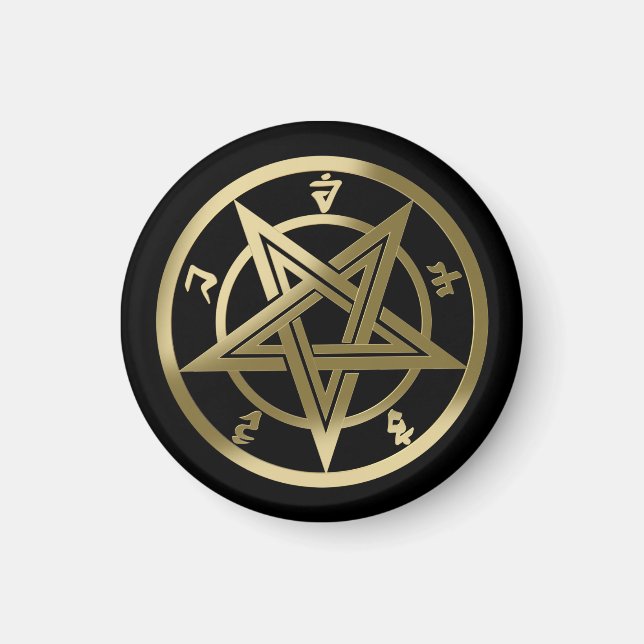 Imã Símbolo pentagrama clássico (Frente)