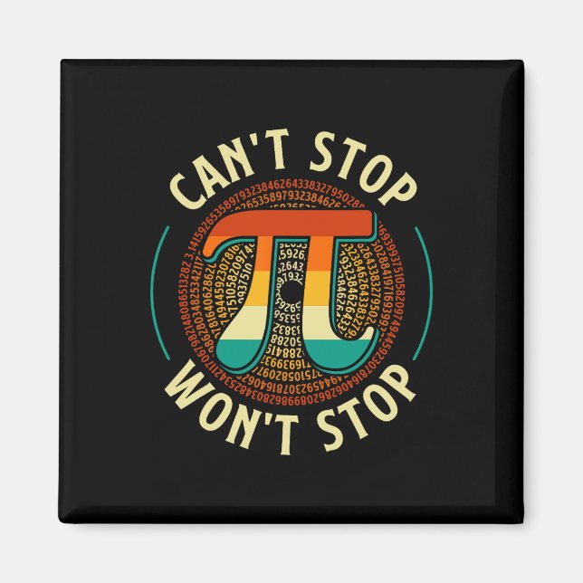 Imã Símbolo Pi Day Math Lover Science Pi (Frente)