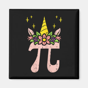 Imã Símbolo Pi Day Unicorn Head Cute 314 Math Pun Geek
