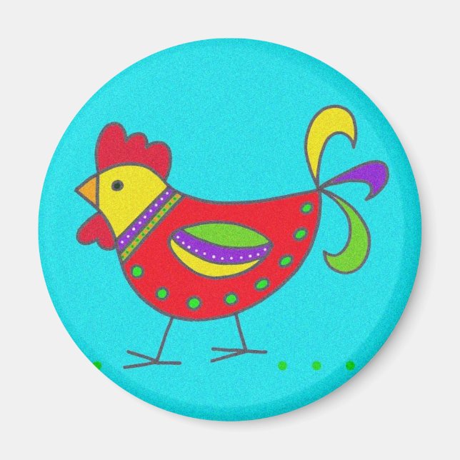 Imã Símbolo Pysanka: Hen (Frente)