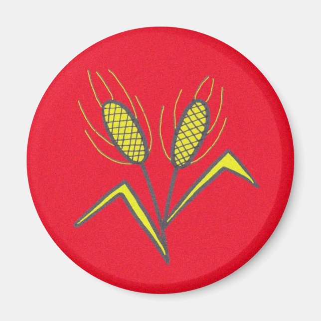 Imã Símbolo Pysanka: Trigo (Frente)