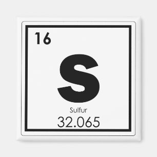 Imã Símbolo químico do enxofre fórmula química g