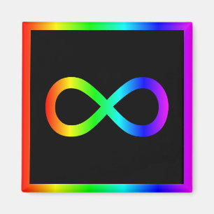Imã Símbolo Rainbow Infinity