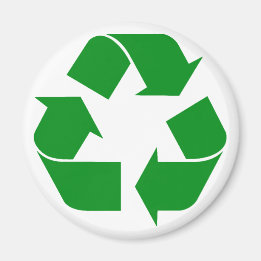 Imã Símbolo reciclagem - Verde
