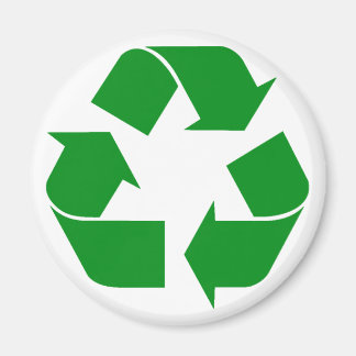 Imã Símbolo reciclagem - Verde