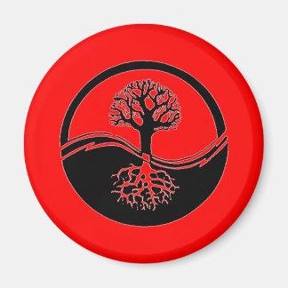 Imã Símbolo Red Yin e Yang