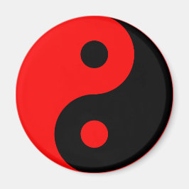 Imã Símbolo Red Yin Yang