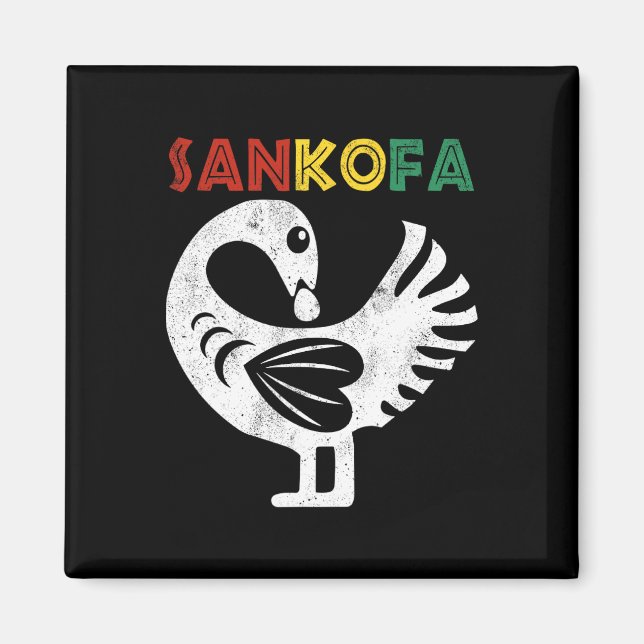Imã Símbolo Sankofa 11 Gana Adinkra Sankofa (Frente)