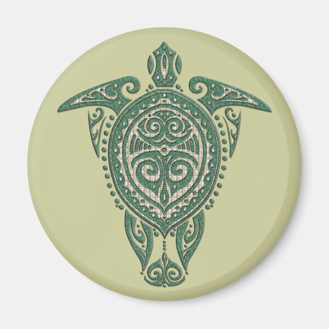Imã Símbolo Shamani Sea Turtle + suas ideias (Frente)