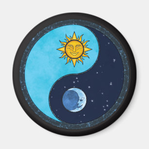 Imã Símbolo Sun Moon Yin Yang