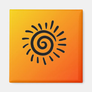 Imã Símbolo Sun Nativo Americano do Sudoeste Magnet