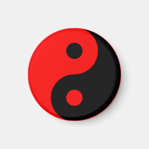 Imã Símbolo vermelho de Yin Yang