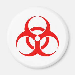 Imã Símbolo vermelho do Biohazard