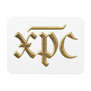 Ímã Símbolo XPC "3D" do ouro