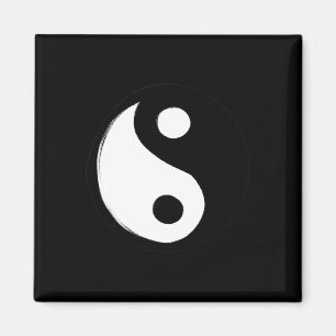 Imã Símbolo Yin Yang Design Retro Anos 90 Diversão Yin