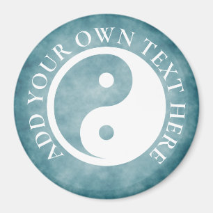 Imã Símbolo Yin Yang - tatuagem sólida design 2