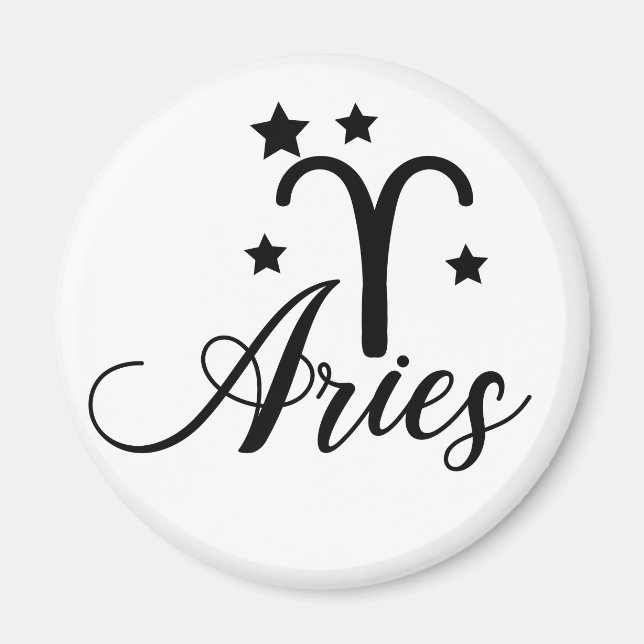 Imã Símbolo Zodiac Aries (Frente)