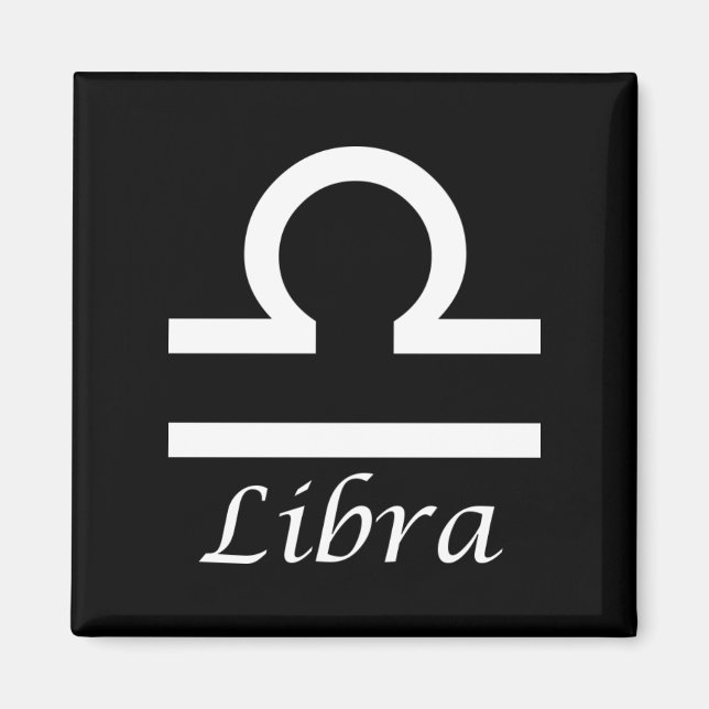 Imã Símbolo Zodiac 'Libra' (Frente)