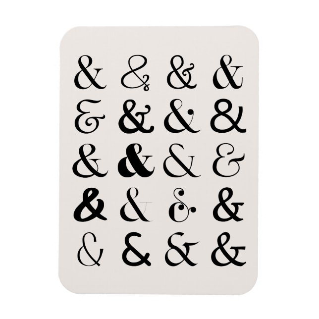 Ímã Símbolos Ampersand (Vertical)