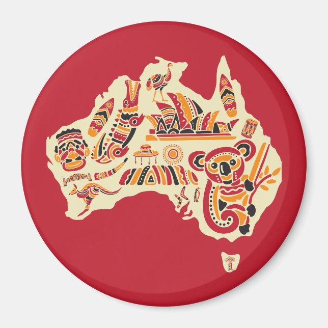 Imã Símbolos australianos (Frente)