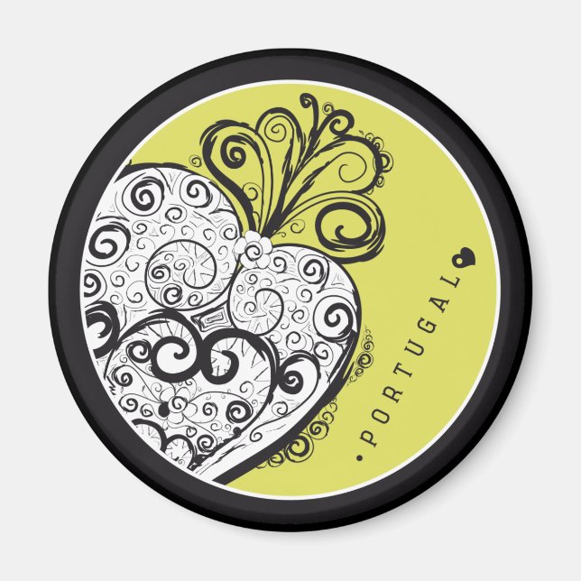 Imã Símbolos de Portugal - Filigree Filigrana (Frente)