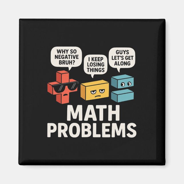 Imã Símbolos de Problemas Matemáticos Professor Engraç (Frente)