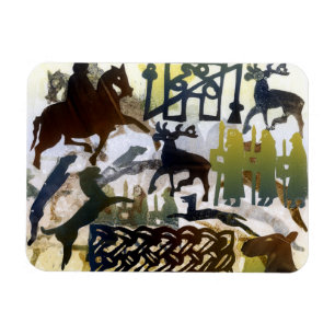 Ímã Símbolos e laço Pictish