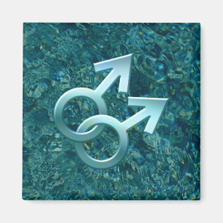 Imã Símbolos masculinos conectados Design Magnet 001