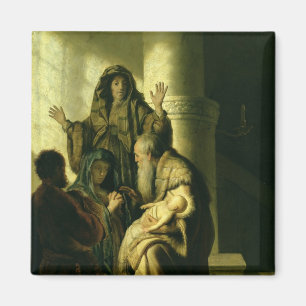 Imã Simeon e Hannah no templo, c.1627