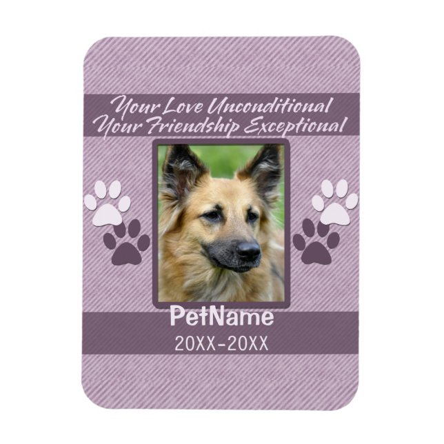 Ímã Simpatia Pet de Amor Incondicional Personalizada (Vertical)