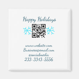 Imã simple custom QR code add your name text Classic