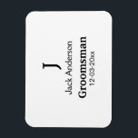 Ímã SIMPLE MINIMAL adicione o seu nome presente person<br><div class="desc">design</div>