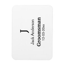 Ímã SIMPLE MINIMAL adicione seu nome presente personal