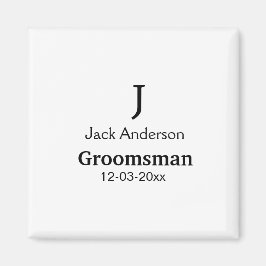 Imã SIMPLE MINIMAL adicione seu nome presente personal