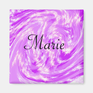 Imã simple minimal light pastel pink add your name th