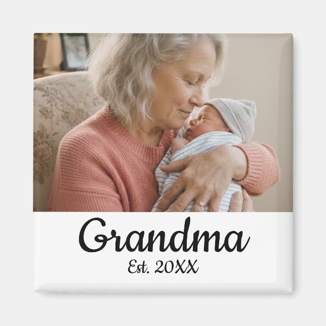 Imã Simple Script Grandma Est. Year (Frente)