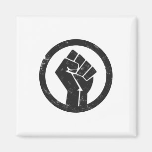 Imã Simples Black Life Material Protesto Power Fist Wi