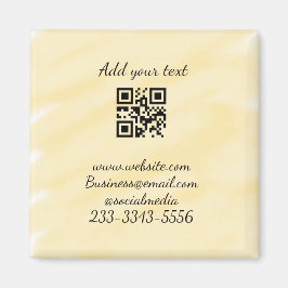 Imã simples código QR personalizado adicionar seu nome