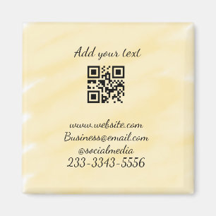 Imã simples código QR personalizado adicionar seu nome
