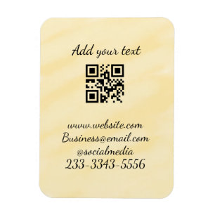 Ímã simples código QR personalizado adicionar seu nome