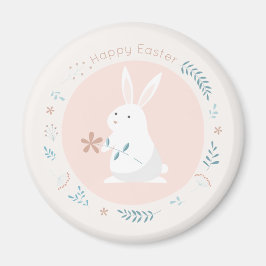 Imã Simples Coelhinho de Páscoa Floral | Magnet