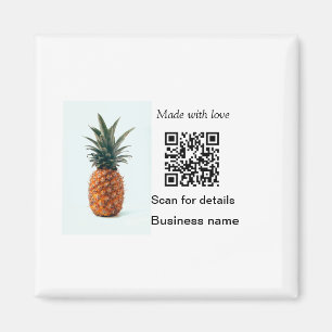 Imã Simples detalhes de negócios de código q r de frut