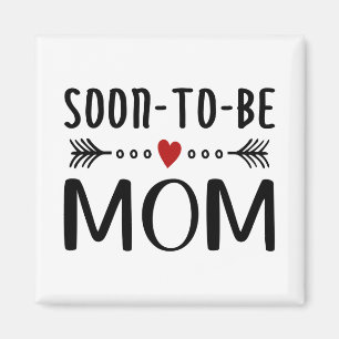 Imã Simples Dia de as mães de mamãe em breve Magnet