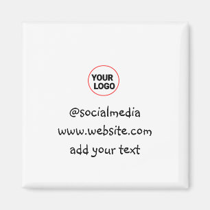 Imã simples e minimamente personalizado adicione o end