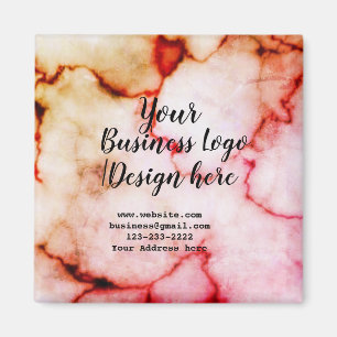 Imã simples e mínimo adicione seu logotipo/design aqu