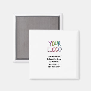 Imã simples e mínimo adicione seu logotipo/design aqui