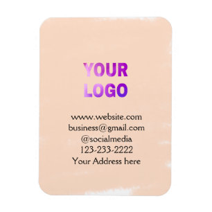 Ímã simples e mínimo adicione seu logotipo/design aqui