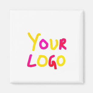 Imã simples e mínimo adicione seu logotipo/design aqui