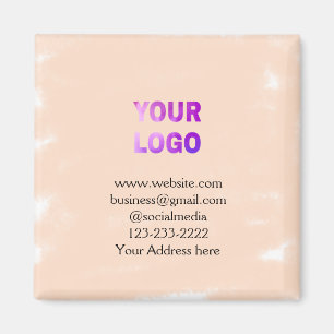 Imã simples e mínimo adicione seu logotipo/design aqui